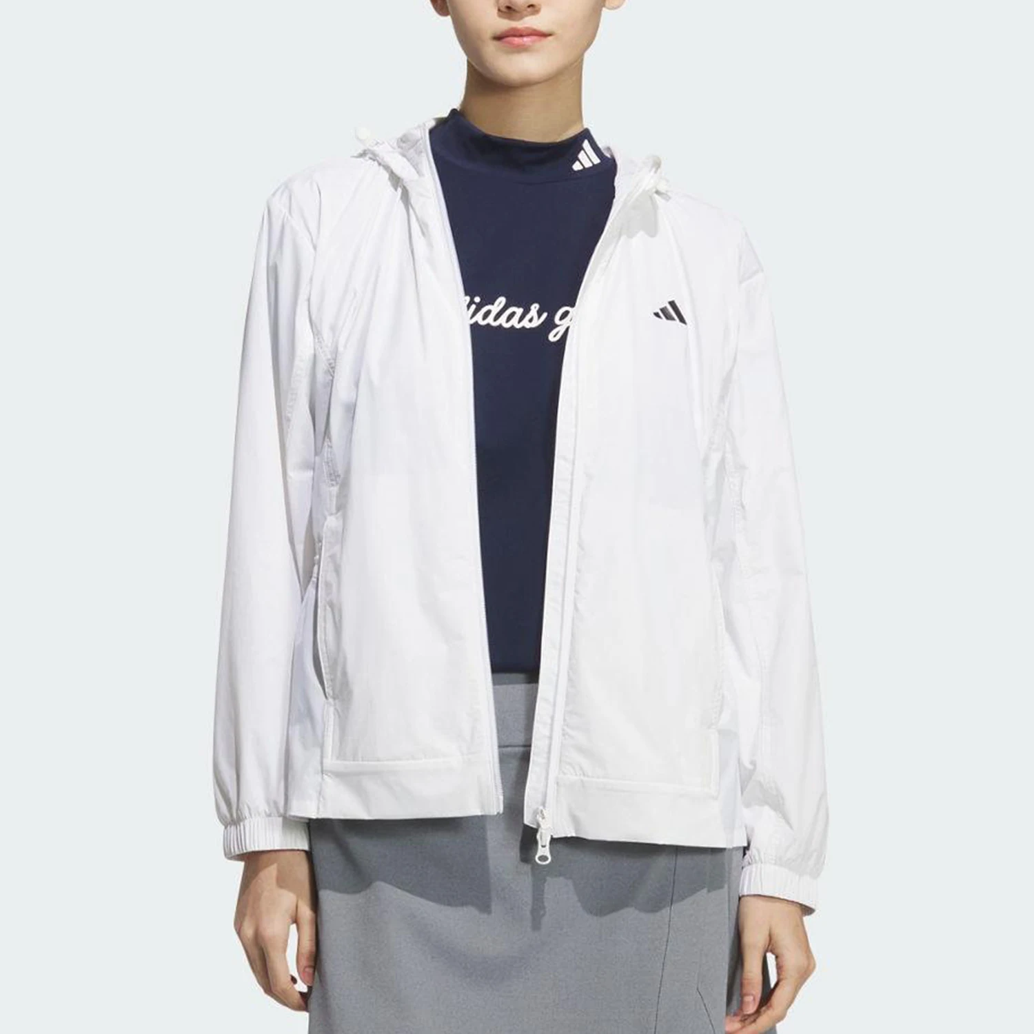 Adidas genuine comfortable women's zipper simple golf jacket jacket JM3000