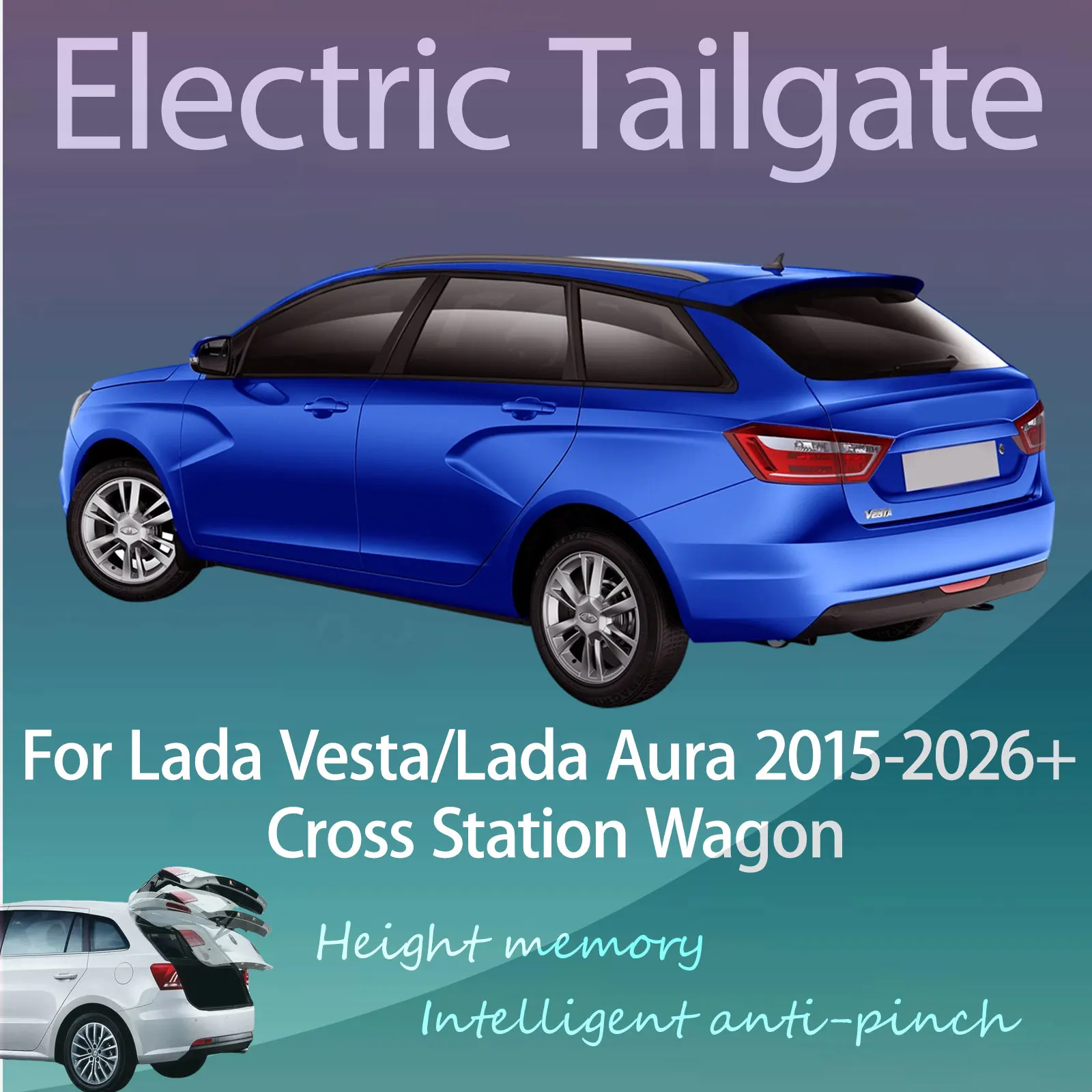For Lada Vesta/Lada Aura 2015-2026+ Cross Station Wagon Electric Modified Tailgate Intelligent Height Automatic Lifting