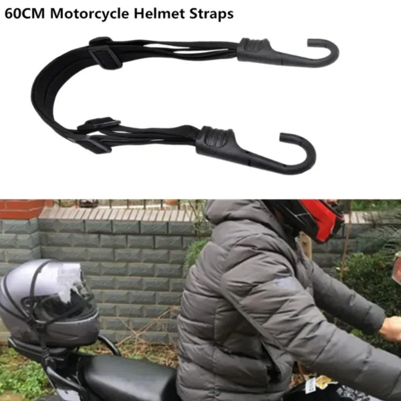 

1 Pc 60CM Motorcycle Helmet Straps Retractable Elastic Luggage Rope Fixed Strap