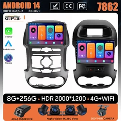 Android 15 For Ford Ranger 2012 2013 2014 2015 Car Radio Stereo Auto DSP Carplay GPS Navigation Player Video 4G Wifi No 2din DVD