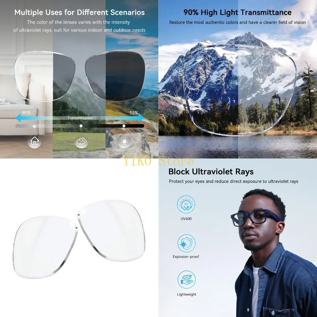 K32C 2 Pattern Option Photochromic And Clear Lens