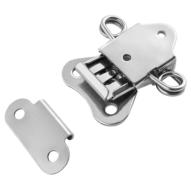 8 Pack 304 Stainless Steel Twist Latch With Keeper And Spring Butterfly Draw Latch For Case Box