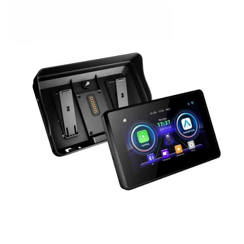 

M3 5 inch IP67 waterproof touch screen dual system (Android/iOS) wireless CarPlay 3106IC chip rugged industrial grade