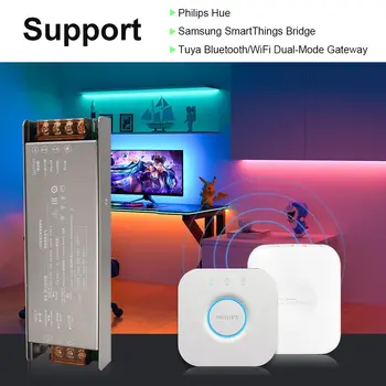 Zigbee Tuya LED napájecí zdroj 12V/24V stmívatelný transformátor 200W/300W AC/DC LED ovladač pracuje s Alexa Google Home 180-240V 6 nejlepší prodej Zigbee napájecí zdroj 12V - №2