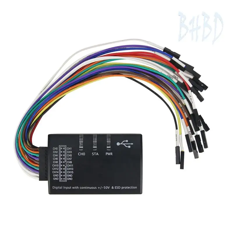 

BHBD- Logic USB Logic Analyzer Multi-System Analyzer For Official Version Sample Rate 100M 16 Channels Instruments