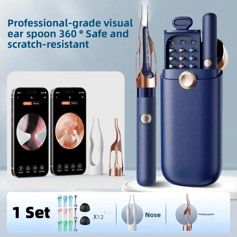 

Multi-Functional Visual Ear Cleaning Tool Includes Storage Smart Visual Ear Wax Cleaner With Upgraded Camera 800W HD Endoscope