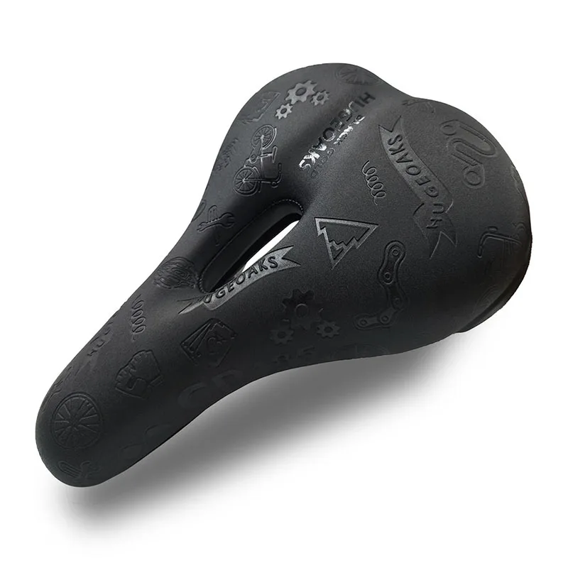 

HUGEOAKS Bike Seat for Women and Men, Waterproof Bicycle Seat with Shock-Absorbing Ball and Memory Foam, Wide Bicycle Saddle for