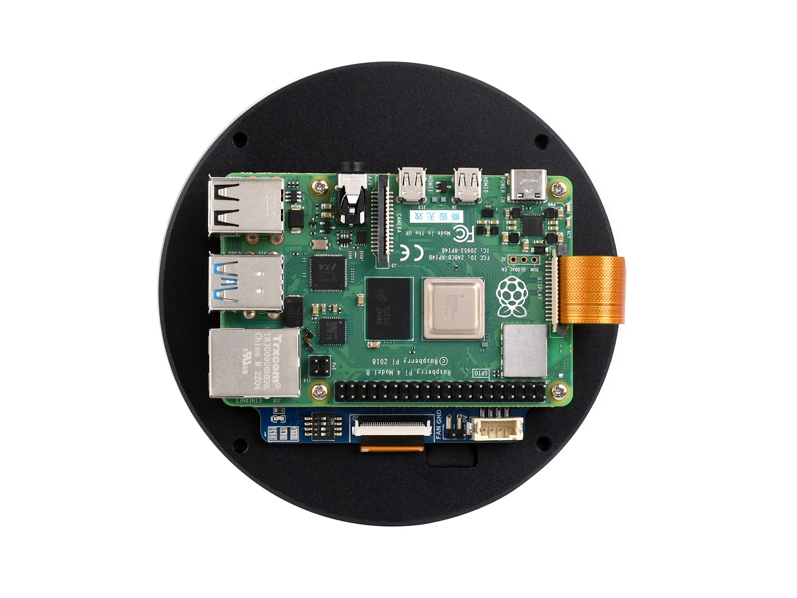 Imagem -05 - Waveshare-dsi Round Touch Display Driver Ips Necessário Suporta Raspberry pi 4b 3b Mais 3a 800x800 10 Pontos 34