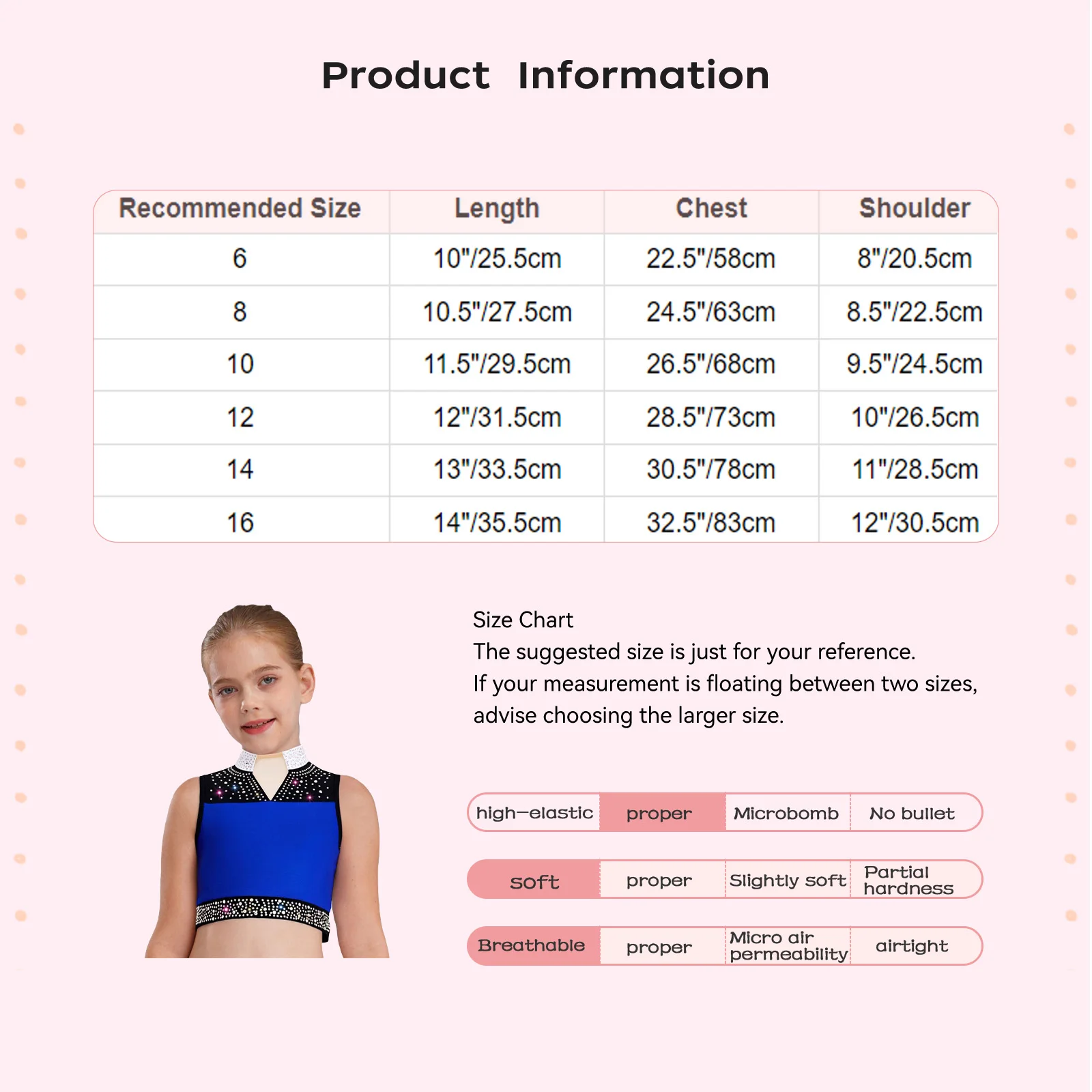 Strój do tańca lirycznego i współczesnego dla dziewcząt, bez rękawów, kamizelka gimnastyczna, do łyżwiarstwa figurowego, brokatowy, z dżetami, krótki top, odzież taneczna