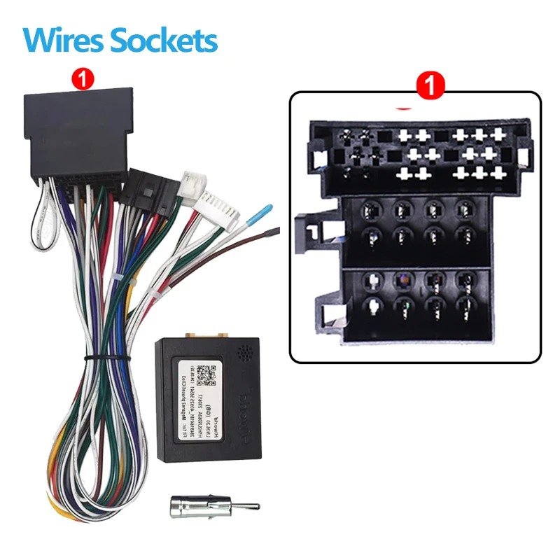 16 Pin to ISO Radio Harness Adapter Car Android Wiring Cable For Renault Megane 2 Laguna Clio 3 Trafic Mk2  Kangoo
