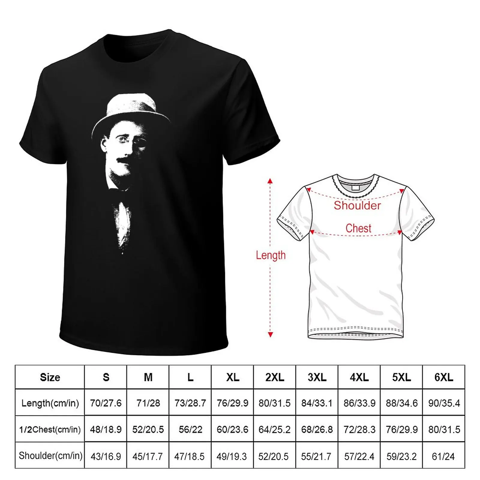 James Joyce T-Shirt oversizeds tees cute clothes heavy weight t shirts for men