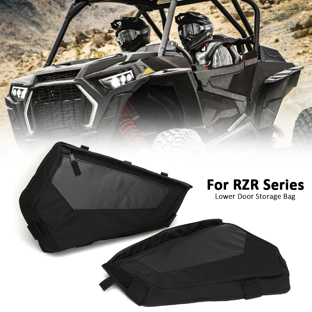 

UTV Storage Side Door Bags For Polaris RZR XP Turbo S For RZR XP 4 1000 Sport EPS Accessories Tool Bags Black Kit