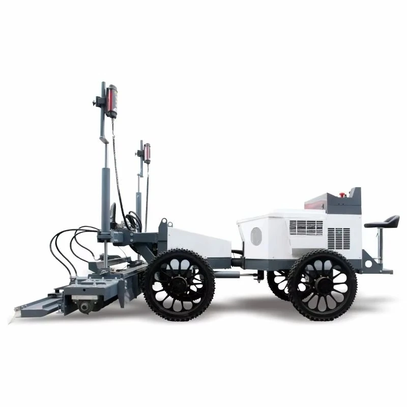 Construction High Efficiency Four Wheel Drive Automatic Hydraulic Concrete Self Leveling Screeding Road Laser Screed Machine