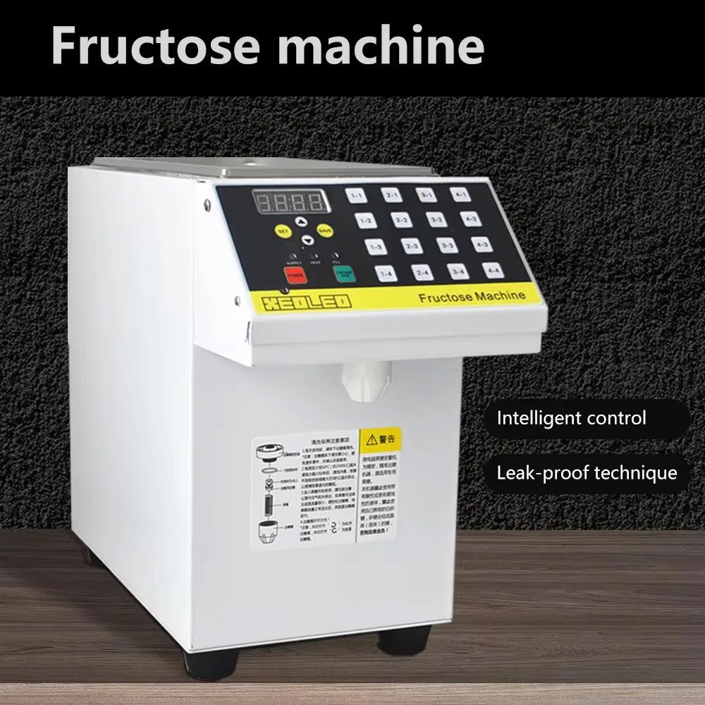 Gold Seller XEOLEO Commercial 8.5L Bubble Shop Use Fruit Sugar Dispenser Electric Quantitive Fructose Filler Syrup Dispenser