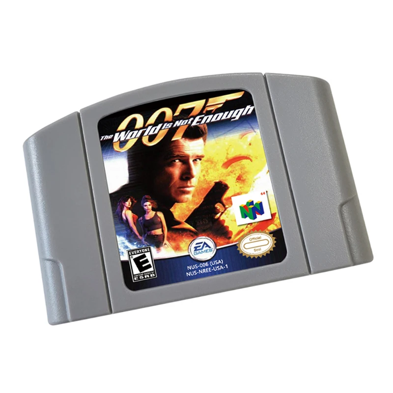 007 العالم ليس ما يكفي خرطوشة ألعاب الفيديو 64 بت لوحدة التحكم في الألعاب إصدار الولايات المتحدة والاتحاد الأوروبي