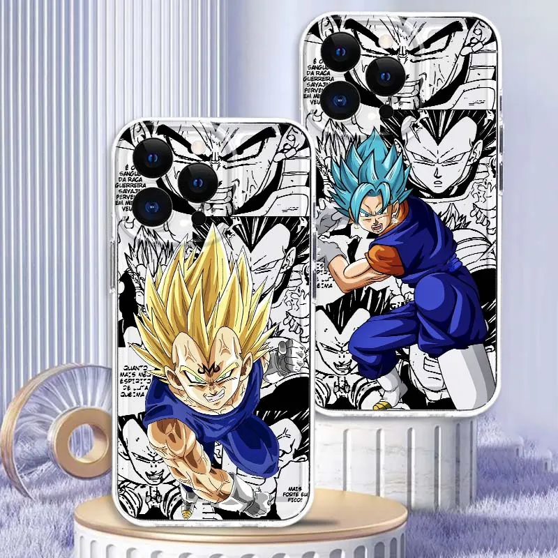 

Dragon Ball Fashion Vegetto Phone Case For Apple iPhone 17 16e 16 15 14 13 12 11 Pro Max Plus Mini Soft Transparent