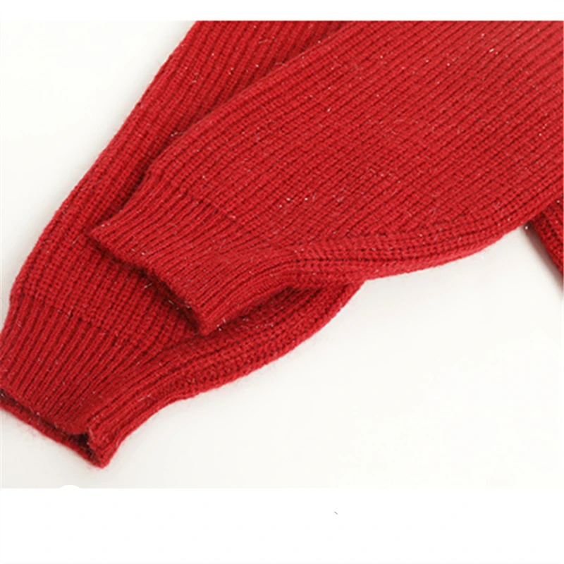 Lente Herfst Kinderen Peter Pan Kraag Rode Trui voor Tweens Meisje Korte Stijl Gebreid Vest Kinderen Casual Knop Truien 4-14Y