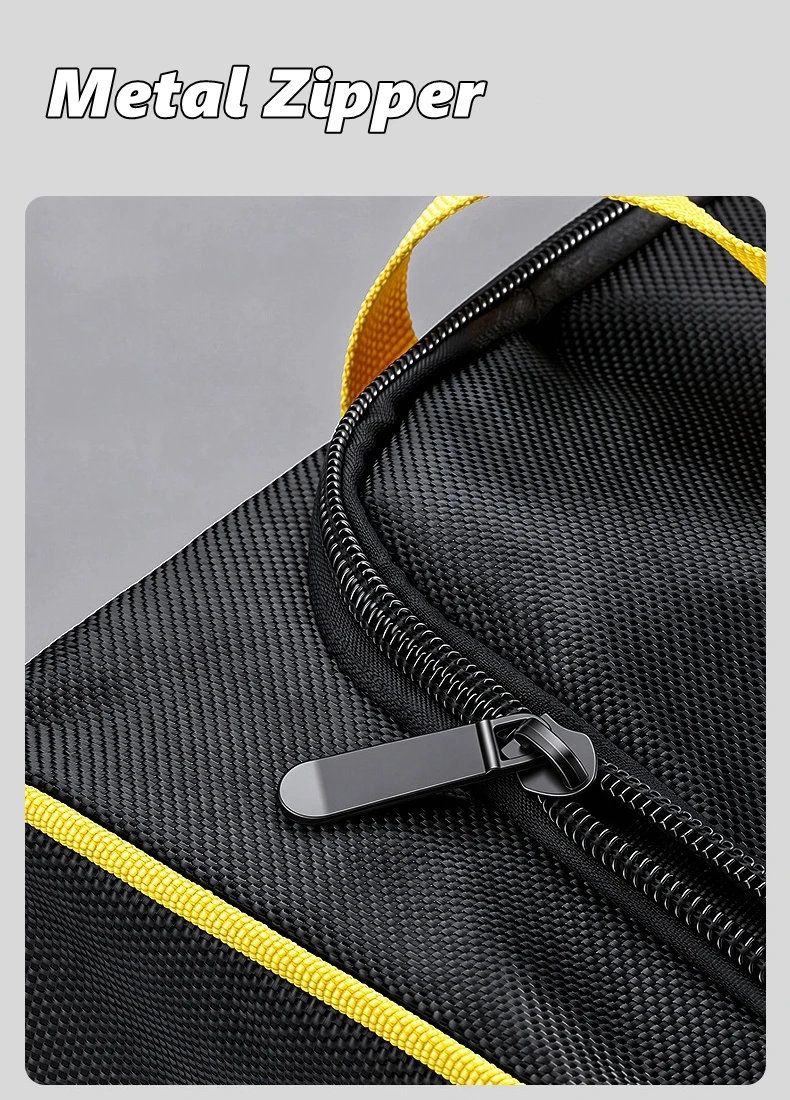 Motorrad-Werkzeugtasche aus Oxford-Stoff, tragbare Aufbewahrungstasche, wasserdicht, verschleißfest, für Elektriker, Wartung, Reparatur, Zubehör – Detail 8