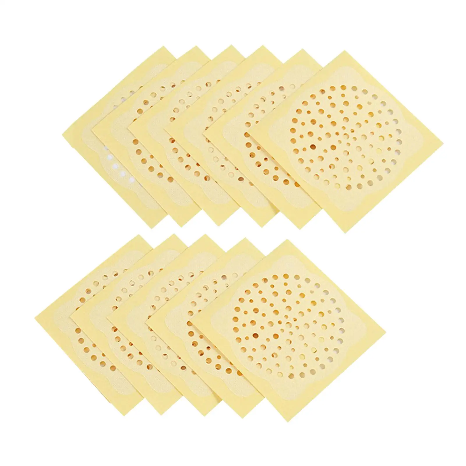 Sink Strainer Cover Self Sticky Anti Clogging Toilet Sewer Hair Mesh Stickers Sewer Drains Cover for Bathtub Bathroom 10cmx10cm