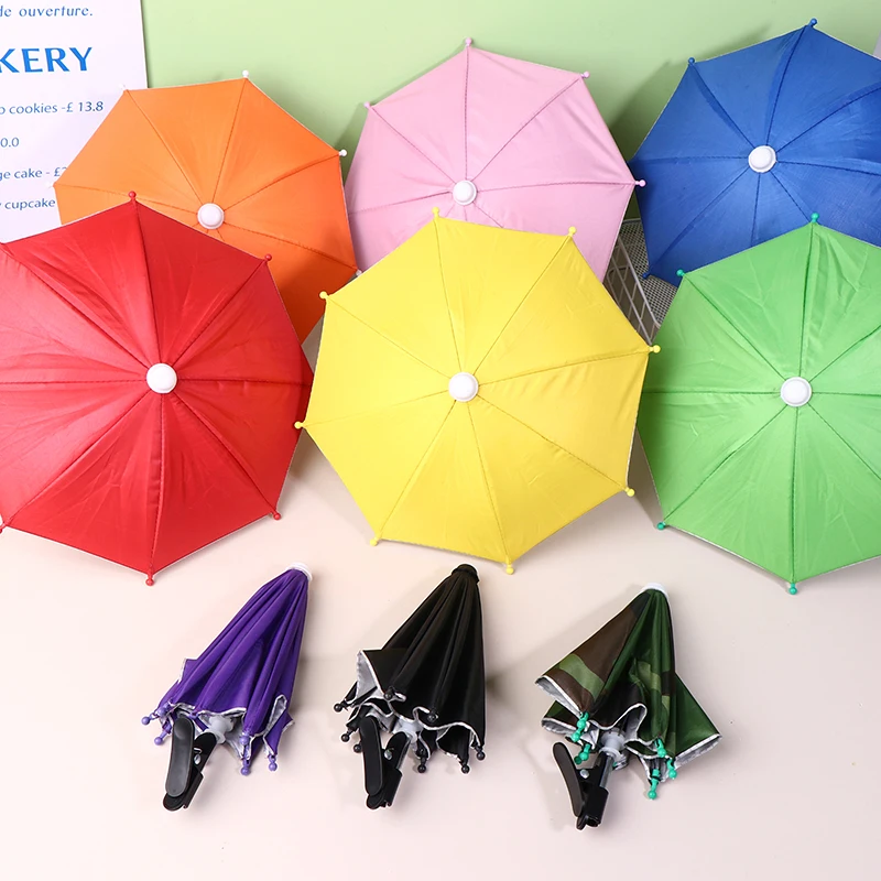 

Motorcycle Mobile Phone Holder Sunshade Umbrella Waterproof Small Helmet Sunscreen Phone Stand Bracket Protect Phone From Rain