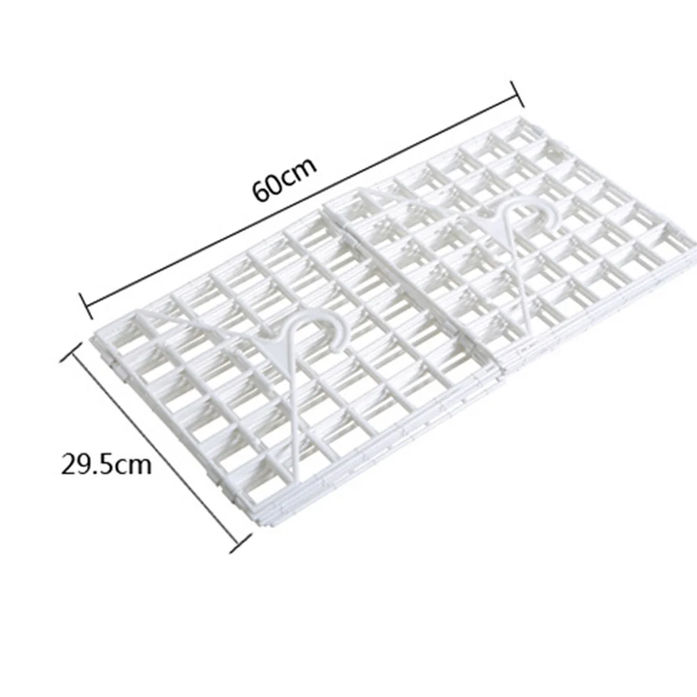 

Multi-Layer DIY Foldable Hanging Closet Organizer Plastic Space Saver Large for Clothing Sweaters Towels Pajamas Hats White