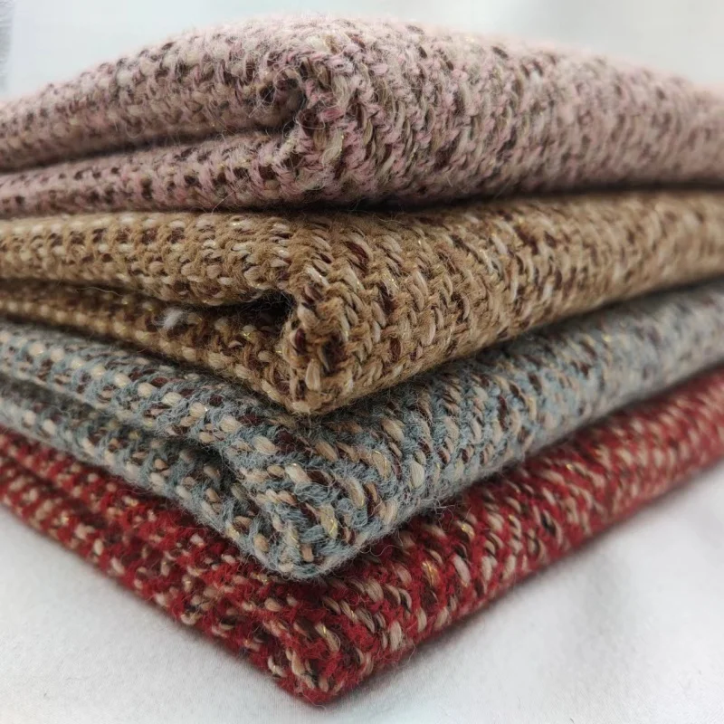 Tweed Stoff Tweed Stoff 23 Herbst und Winter neue Dopamin Farbe gemischt klassischen Stil Weste Mantel Rock Kleidung Fab