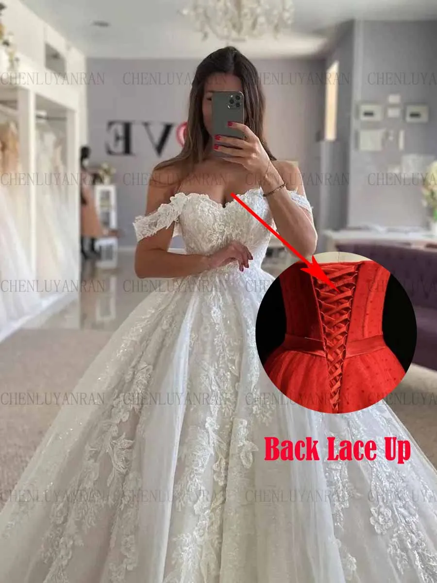 Shinny Fashion Wedding Dress For Women Sweetheart Applique Tulle abito da sposa abiti Sexy di lusso per le donne hincnazed 349houncin ex