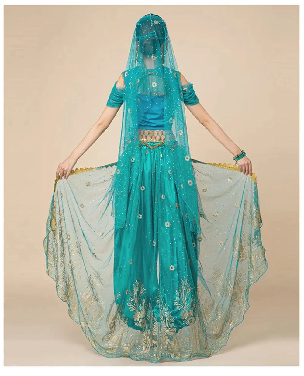 เลดี้เซ็กซี่ Belly Dance ชุด Oriental อินเดียเต้นรําชุดผู้หญิงการฝึกอบรมชุดเจ้าหญิงอาหรับจัสมินเจ้าหญิง Bellydance ชุด