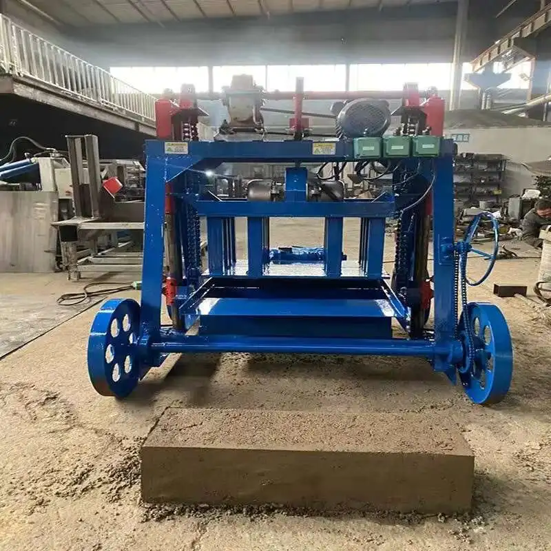 2-45 4-30 Mobile Cement Brick Machine Small Non Burning Brick Machine Concrete Brick Making Machine Cement Brick Making Machine