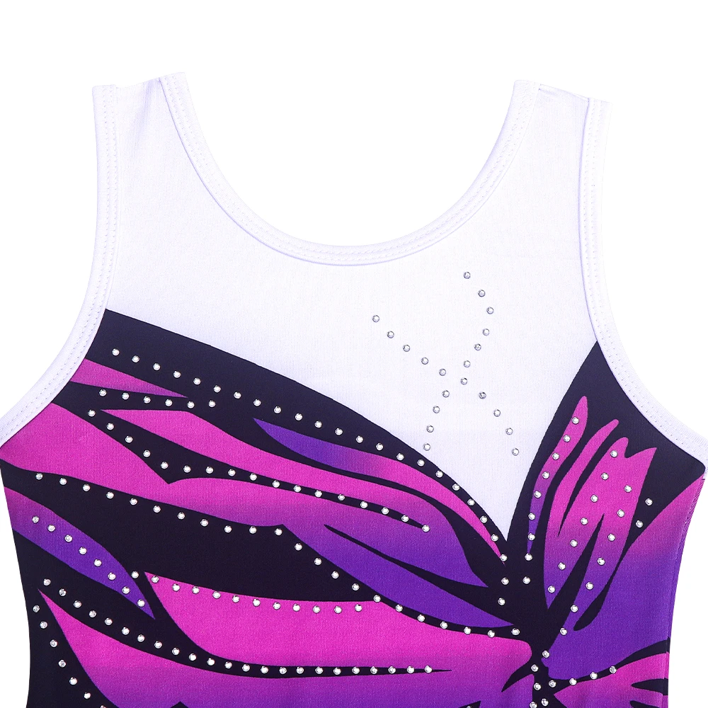 Leotardos de Dança para Meninas, Vestido Brilhante para Patinação no Gelo, Conjuntos com Saia Tutu para Crianças, Vestido de Ginástica