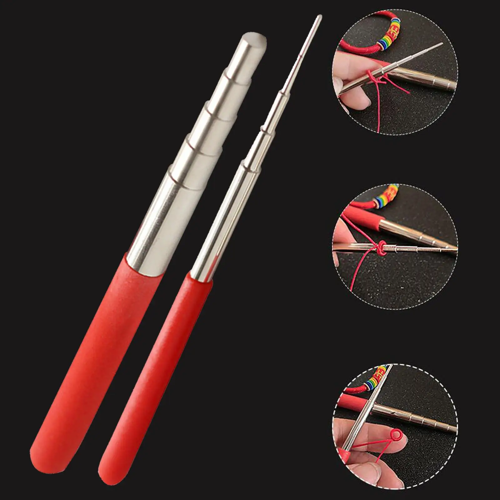 DIY Wire Winding Mandrel Sticks Set Round Jewelry Making Tool for Jump Ring Forming Loops Bead Working Craft