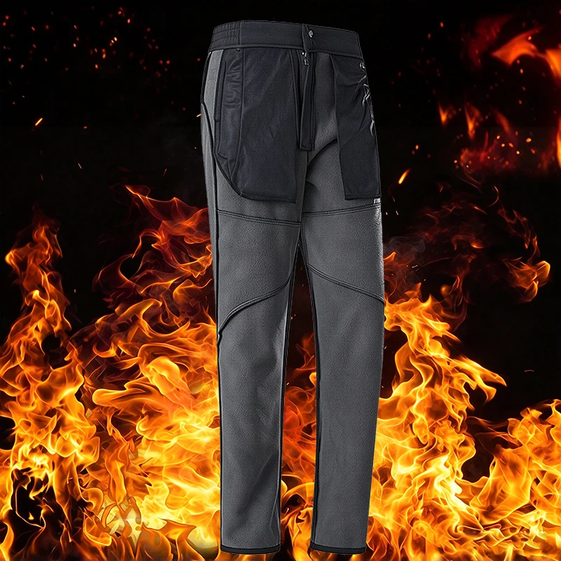 LNGXO Women's Winter Fleece Pants Waterproof Windproof Thermal Work Pants Hiking Trekking Mountaineering Sports Warm Trousers