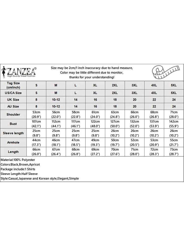 Camicie da lavoro OL da donna Bottoni asimmetrici Top ZANZEA 2025 Tunica casual Fahion Tinta unita Mezza manica Colletto rovesciato Blusas