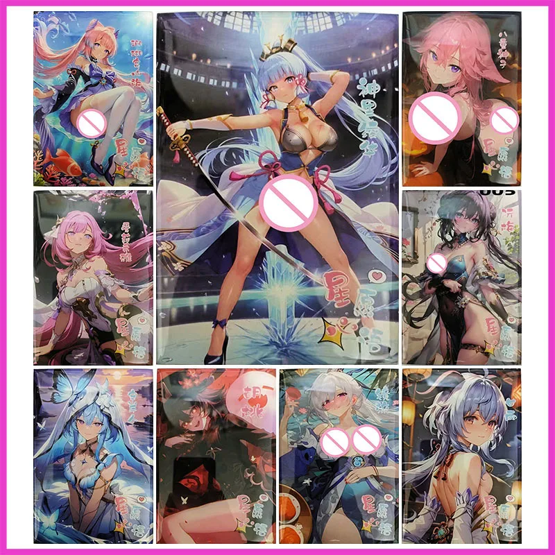 

Аниме История богини Редкая эпоксидная коллекционная карта Кокоми Elysia Камисато Аяка Яэ Мико Ху Тао Ганю Игрушки для мальчика Подарок на день рождения