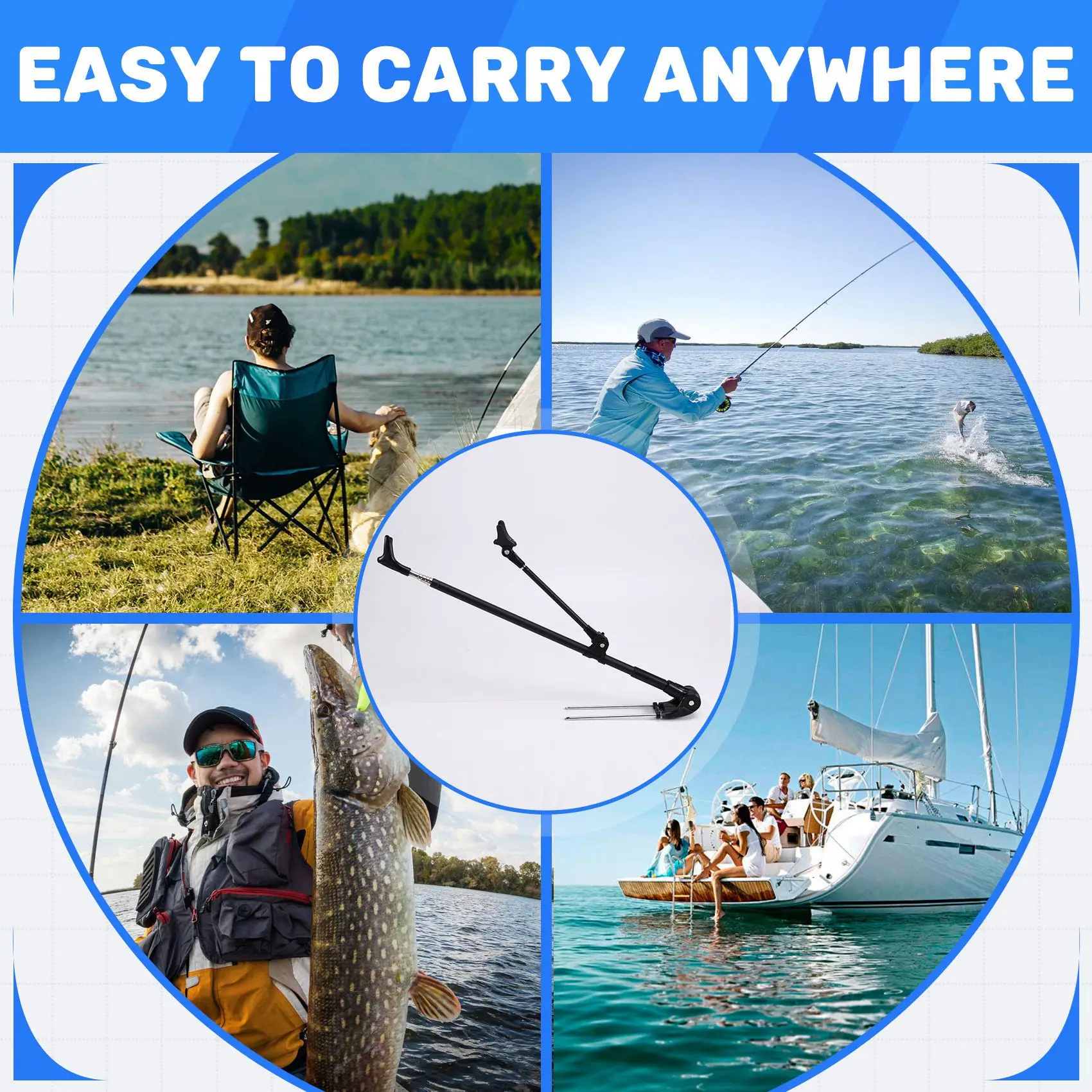 

Утолщенный кронштейн для телескопической удочки двойного назначения, поддержка удочки 2,4 м-AT20