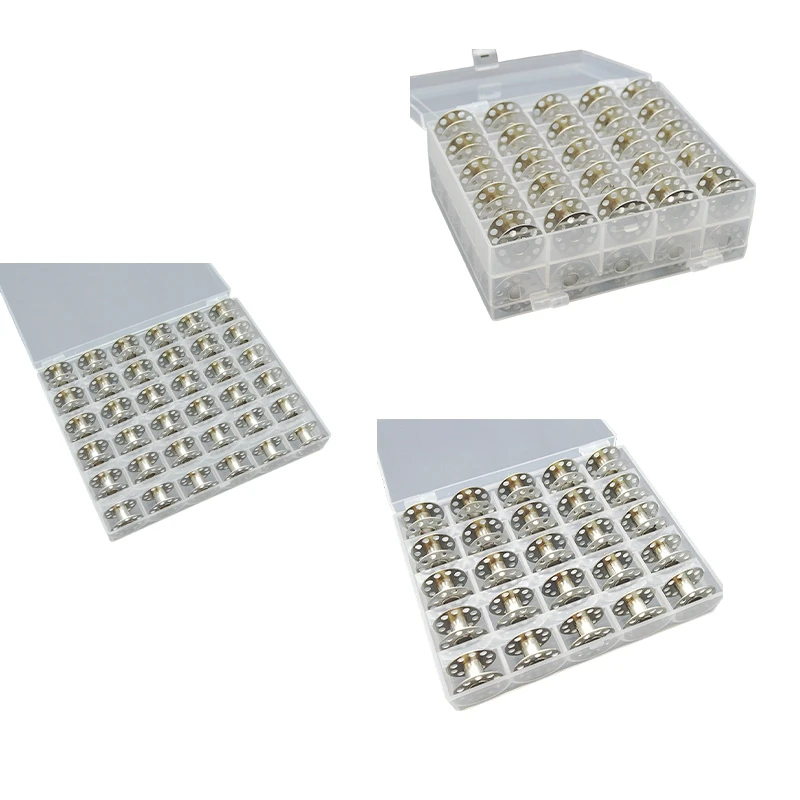 BMBY-Metal Bobbins For Sewing Machine With Storage Box