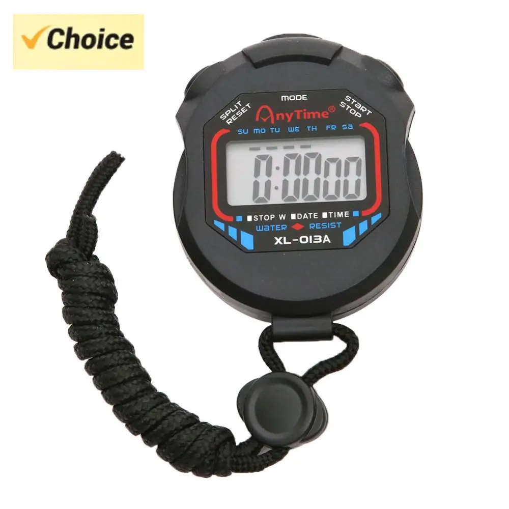 Multi-Function Electronic Stopwatch Sports Stopwatch Timer Waterproof Pocket Stopwatch Stop Watch Timer LCD Display for Match