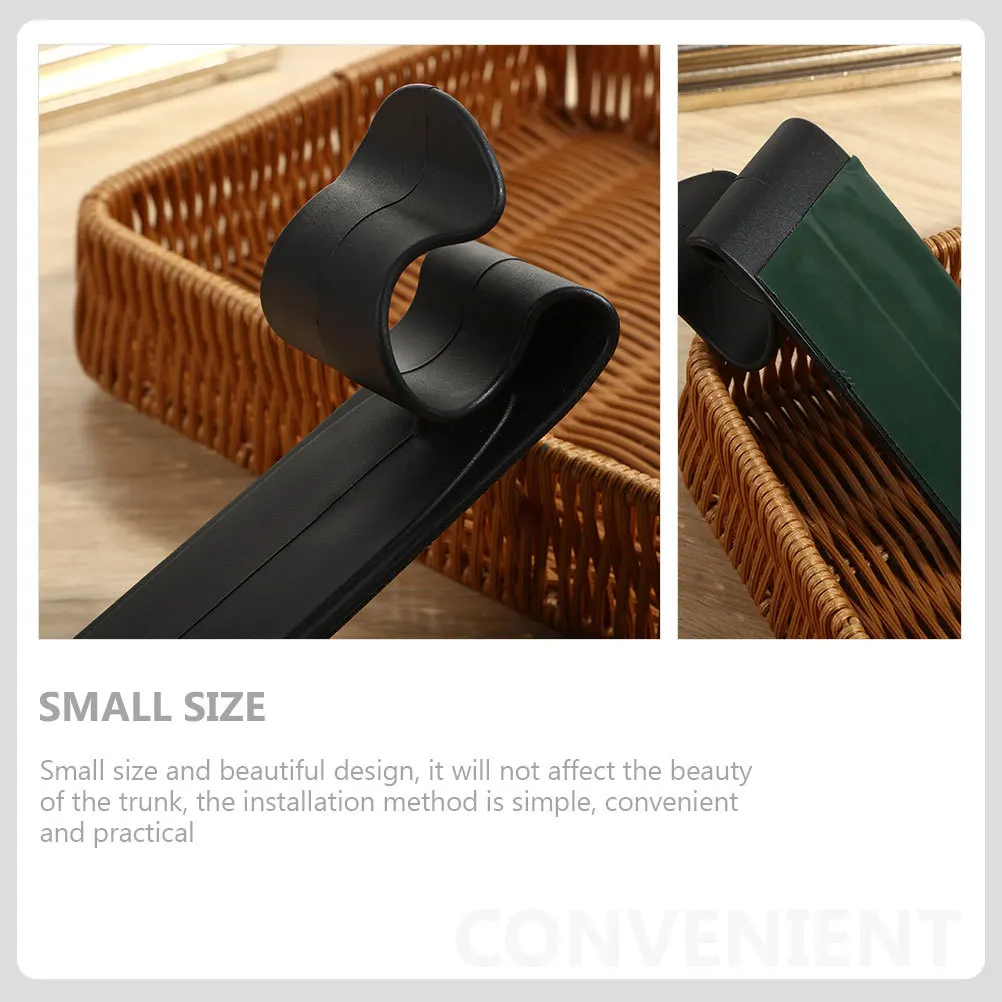 

4pcs Trunk Umbrella Holder Durable Easy Install Space-Saving Storage Stand For Umbrellas Handbags Car Hanger Automotive Front