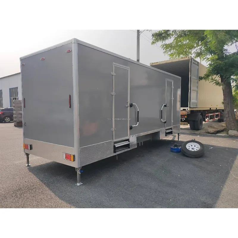 Customized High Quality Prefab Outdoor Portable Movable Toilet And Shower Trailer Toilet Trailer With Shower Room Price