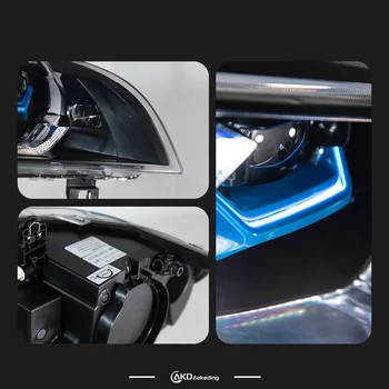 Części samochodowe do BMW E70 Reflektory 2007-2013 X5 Zamiennik Angel Eye Laser Style DRL Projektor Akcesoria Samochodowe Modyfikowane