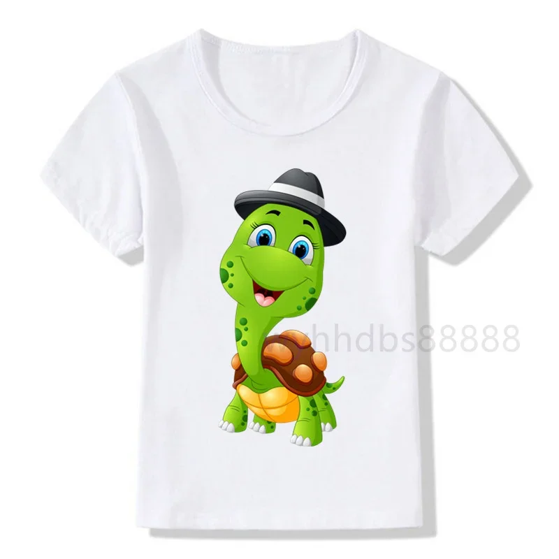 Tortoise Birthday Shirt  T-Shirt Birthday Children Animal Top Tee Party Shirt Gift Fashion Baby Boy Clothes  Cartoon