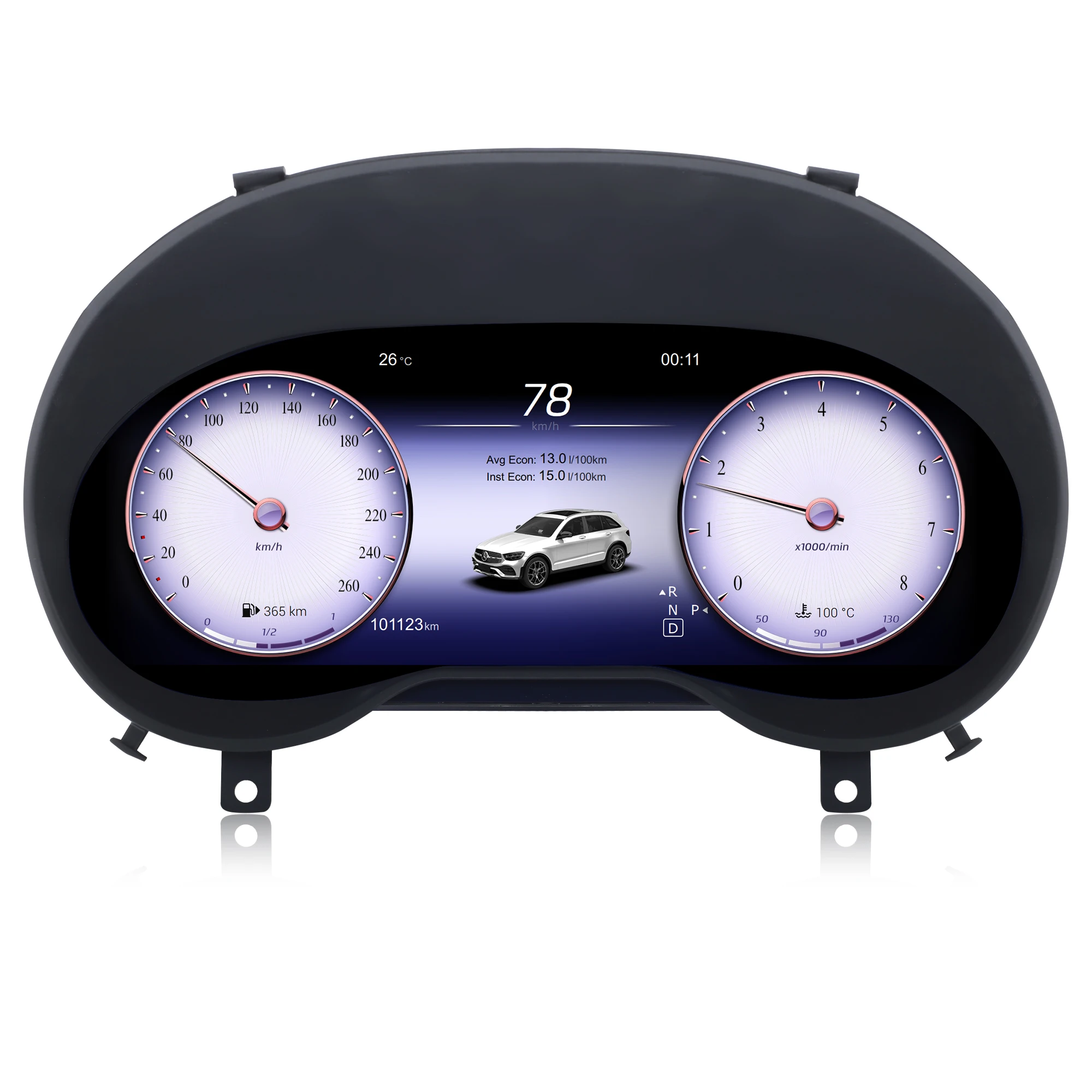 

12,3-дюймовая цифровая ЖК-панель приборов, дисплей спидометра для Mercedes-Benz A-Class, CLA, GLA