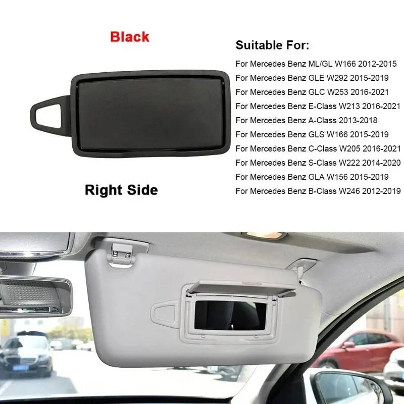For Mercedes Benz W166 W205 W292 W213 W246 W156 W222 W176 GLA GLC GLE GLS Sun Shade Visor Makeup Cosmetic Mirror 16681001109H43