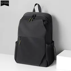 Mochila portátil urbana impermeável para estudantes universitários, bolsa de viagem masculina, de alta qualidade, VC cor sólida, escola