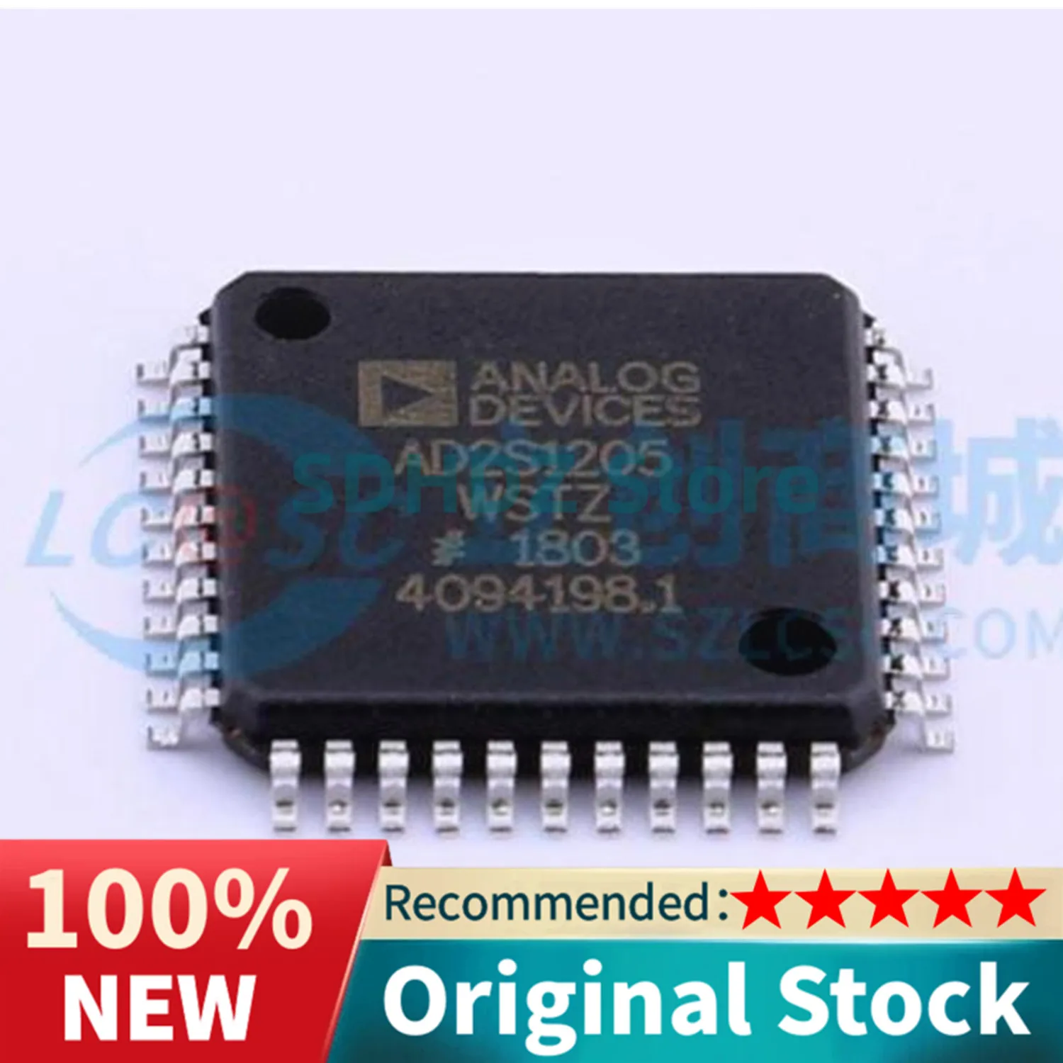 1PCS Original AD2S1205WSTZ AD2S1205 LQFP-44 12 Bit R/D Converter with Built-in Reference Oscillator