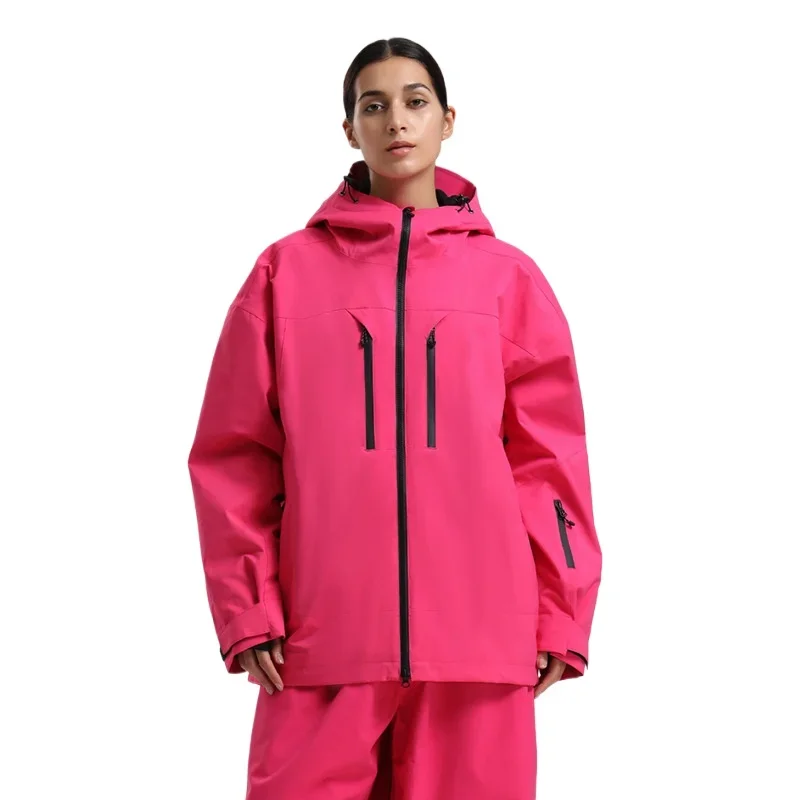 Giacca da sci calda e traspirante da donna nuova invernale Giacca da sci sportiva casual da uomo Giacca da sci antivento impermeabile all'aperto