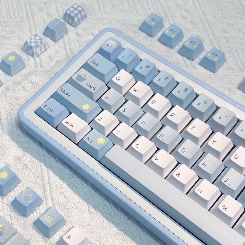 Picking Stars for You Theme Keycaps Set Custom PBT Sublimation Cherry Profile Keyboard Cap for Mechanical Keyboard Accessories