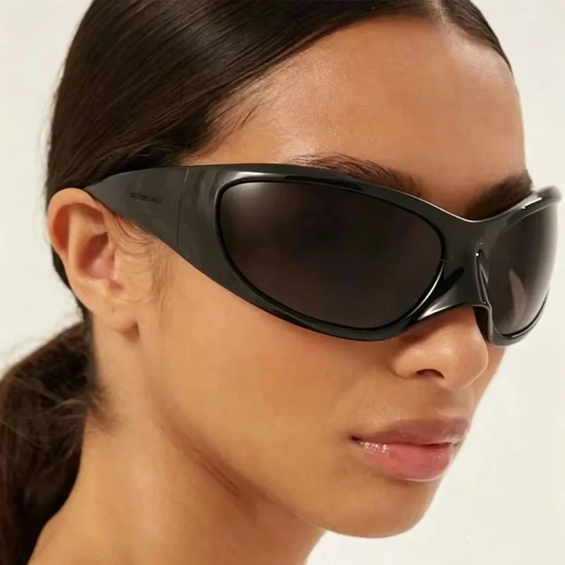Nuevas Gafas de Sol Punk Y2K para Mujer y Hombre, Marca de Lujo, Diseño Moderno, Gafas de Sol Vintage Extra Grandes, Estilo Steampunk, Protección UV