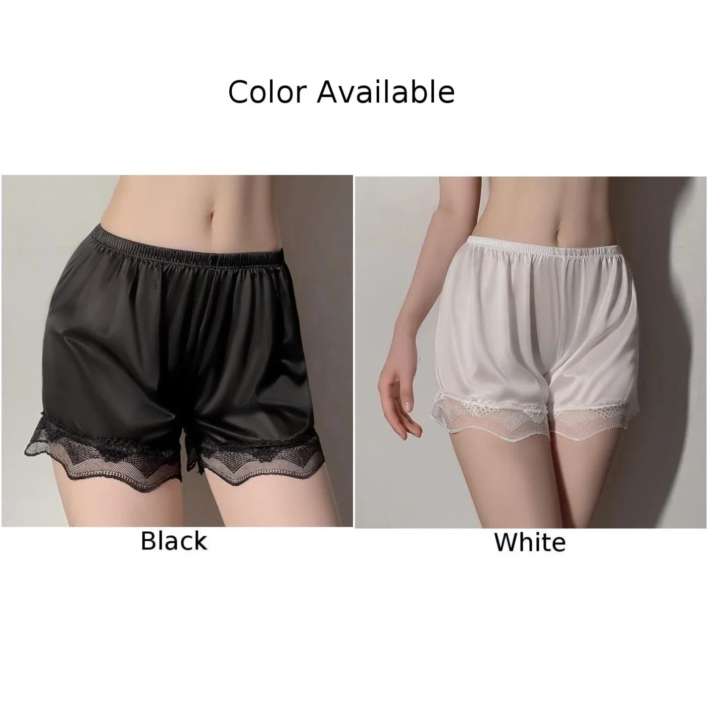 Silk Lace Shorts Women Underwear Safety Short Pants Summer Sexy Thin Loose Knicker Panties Under Skirt Soft Safety Short Pants