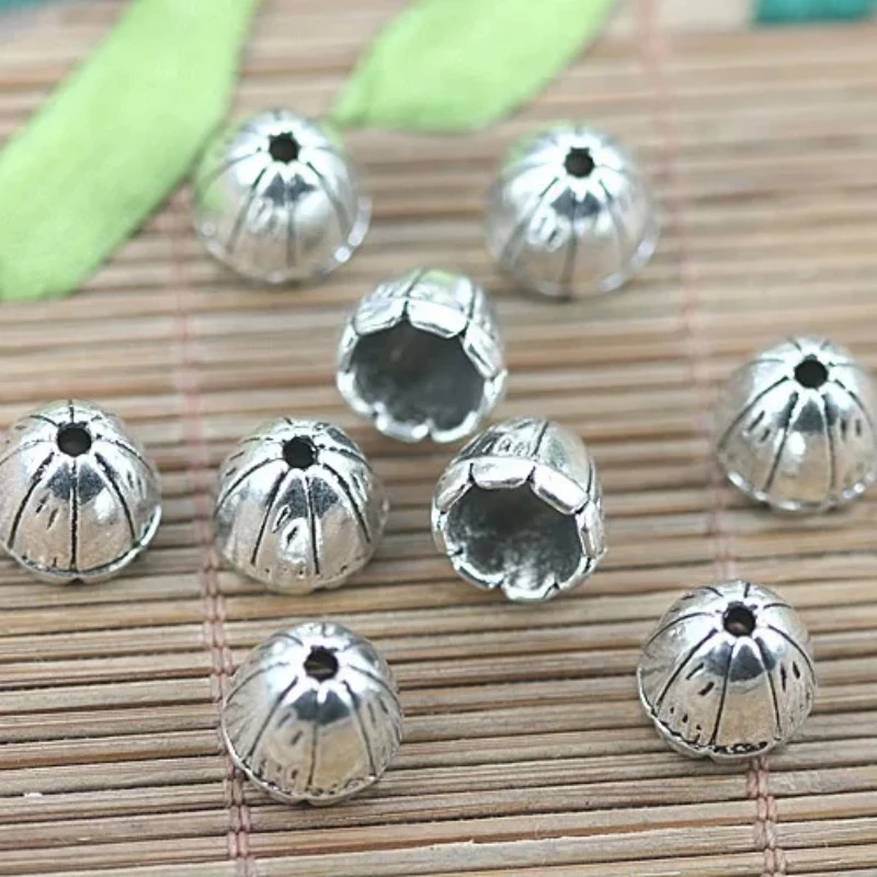 20pcs tibetan silver color textured special style bead cap design H1489